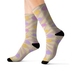 Retro Happy Face Novelty Socks - Fun and Comfortable Size S