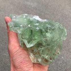 Green Fluorite Natural Crystal - The Gentle Healer for Meditation and Decor